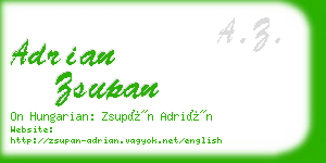 adrian zsupan business card